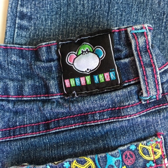 Bobby Jack Brand Stretch Denim Jeans Girls Size 7 - Picture 7 of 10